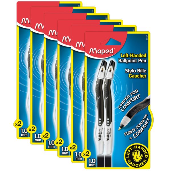 Visiopen Ball-Point For Lefties - 2 Per Pack, 6 Packs