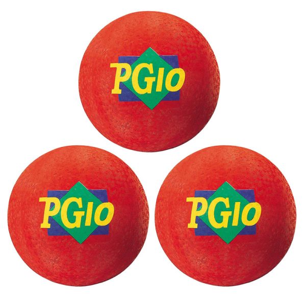 Playground Ball, 10-Inch, Red, Pack of 3