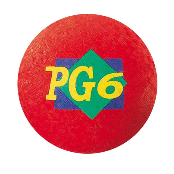 Playground Ball, 6" Diameter, Red