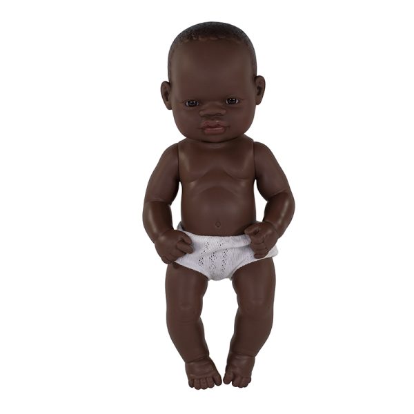 Anatomically Correct Newborn Doll, 12-5/8", African Girl