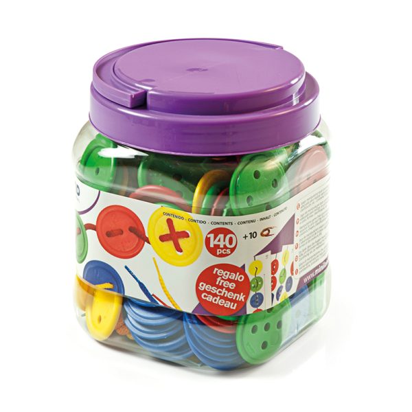 Lacing Buttons: 140 Pieces Per Jar