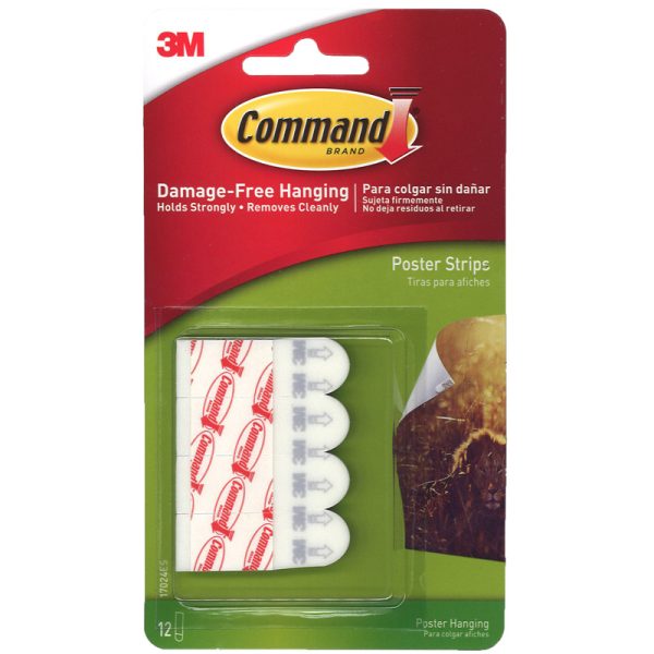 Command™ Poster Strips, Pack of 12