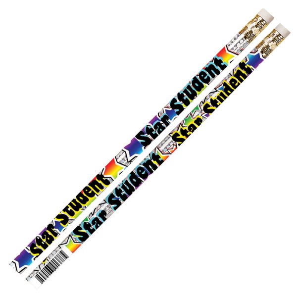 Star Student Motivational Pencil, Pack of 12