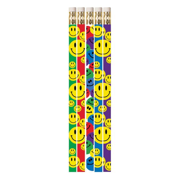 Happy Face Assorted Motivational Pencils, Pack of 144