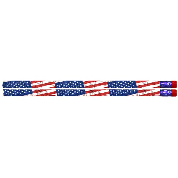 Flags & Fireworks Pencil, Pack of 12