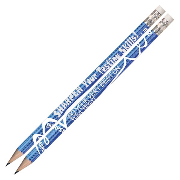 Sharpen Your Testing Skills Motivational Pencils, Pack of 12