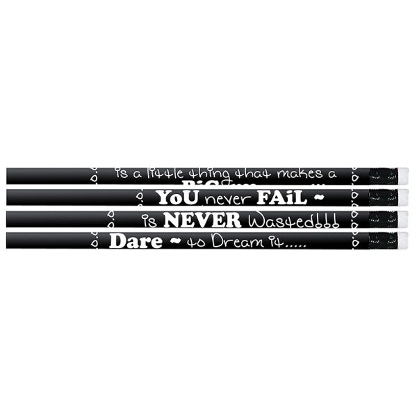 Chalkboard Talk Motivational Pencil, Pack of 12