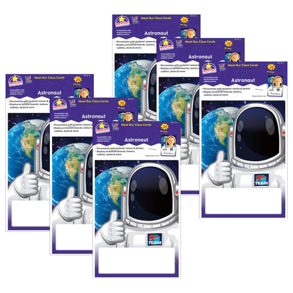 Launch Into Learning Astronaut Meet Our Class Cards, 36 Per Pack, 6 Packs