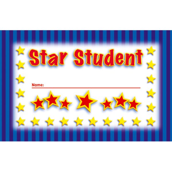 Star Student Punch Cards, Pack of 36