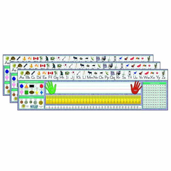 Canadian Traditional Manuscript Desk Plates, 36 Per Pack, 3 Packs