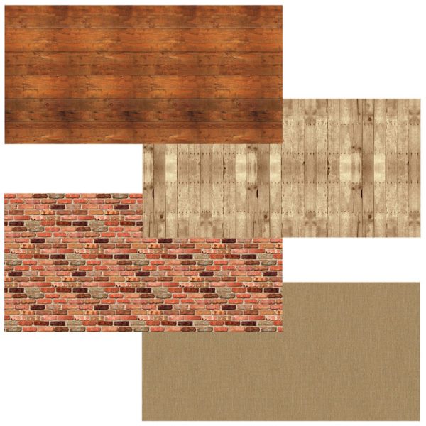 Bulletin Board Art Paper, Rustic Assortment, 48" x 12', 4 Rolls