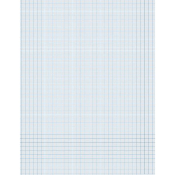 Graphing Paper, White, 1/4" Quadrille Ruled, 8-1/2" x 11", 500 Sheets