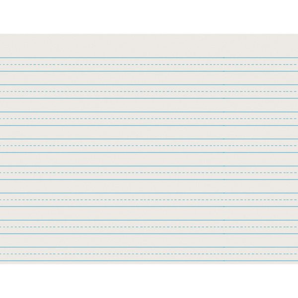 Newsprint Handwriting Paper, Skip-A-Line, Grade 3, 1/2" x 1/4" x 1/2" Ruled Long, 11" x 8-1/2", 500 Sheets