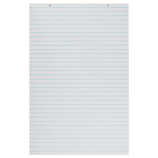 Primary Chart Pad, White, 1" Ruled Short Way, 24" x 36", 100 Sheets