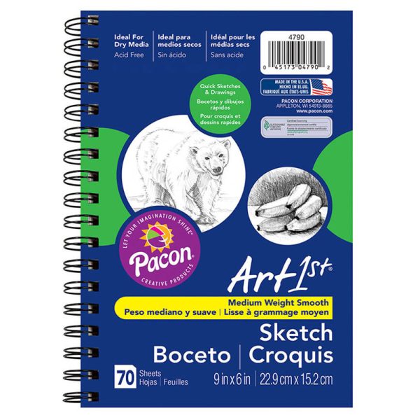 Sketch Diary, Standard Weight, 9" x 6", 70 Sheets