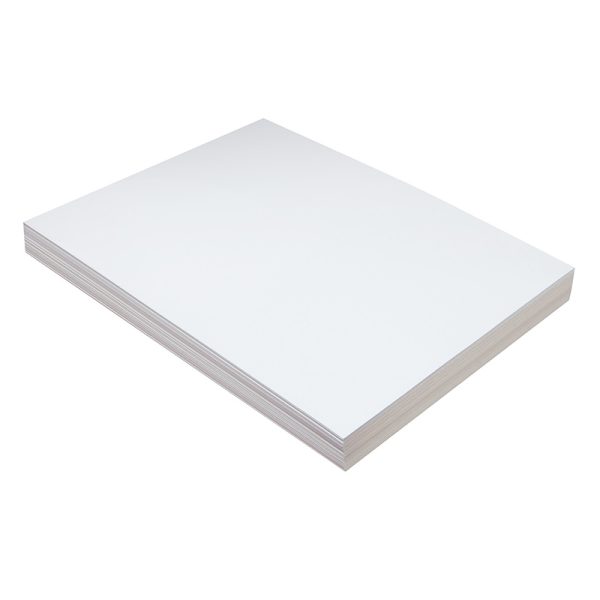 Medium Weight Tagboard, White, 9" x 12", 100 Sheets