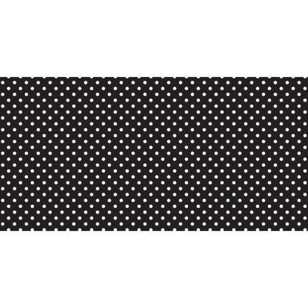 Bulletin Board Art Paper, Classic Dots-Black & White, 48" x 50', 1 Roll