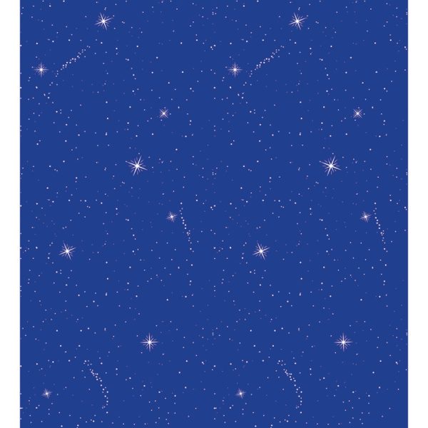 Bulletin Board Art Paper, Night Sky, 48" x 50', 1 Roll