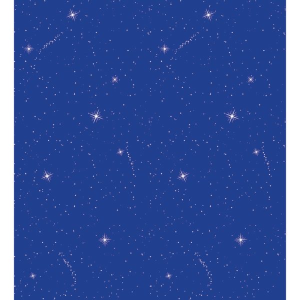 Bulletin Board Art Paper, Night Sky, 48" x 12', 4 Rolls