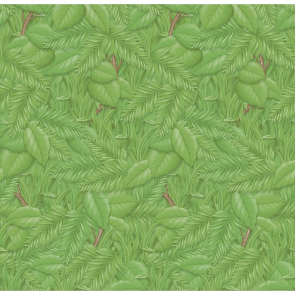 Bulletin Board Art Paper, Tropical Foliage, 48" x 12', 4 Rolls