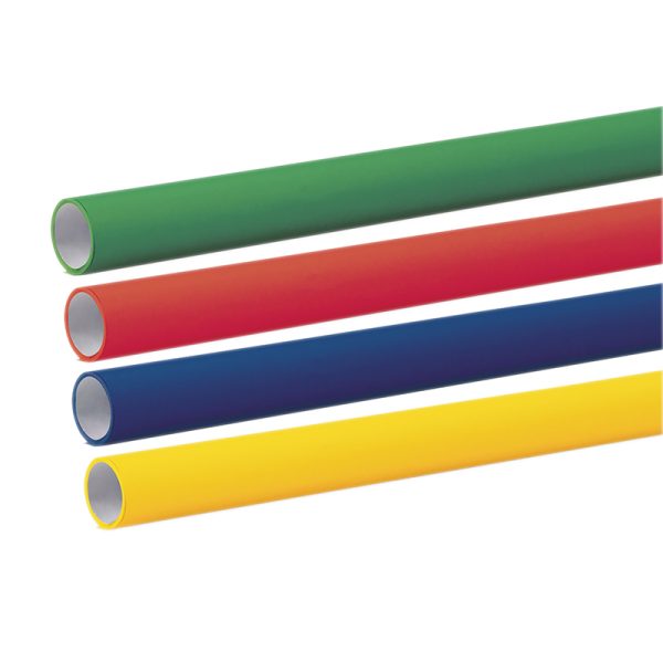 Bulletin Board Art Paper, Primary Assortment, 48" x 12', 4 Rolls