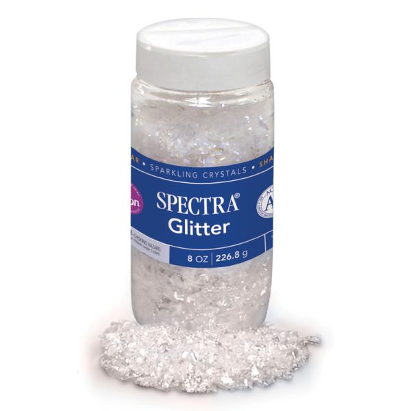 Glitter, Random Disco Glitter Flakes, 8 oz., 1 Jar