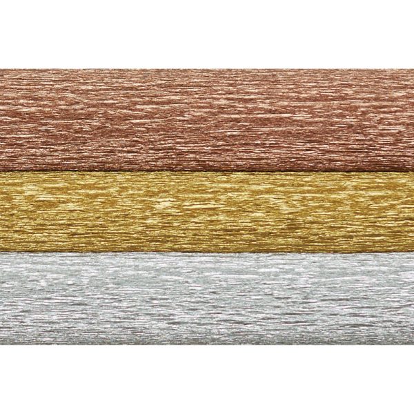 Extra Fine Crepe Paper, Metallic Assortment, 10.7 sq. ft