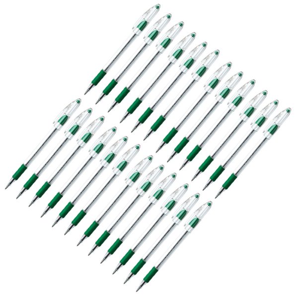 R.S.V.P.® Ballpoint Pen, Fine Point, Green, Pack of 24