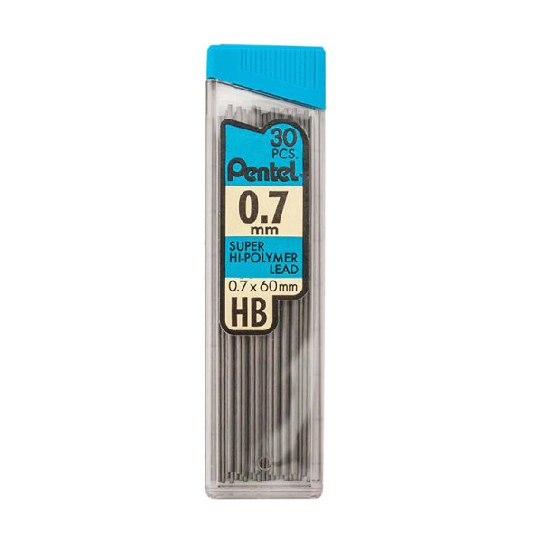 HB Super Hi-Polymer Leads, 0.7mm, Black, 30 leads