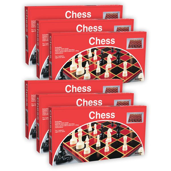 Chess Board Game, Pack of 6