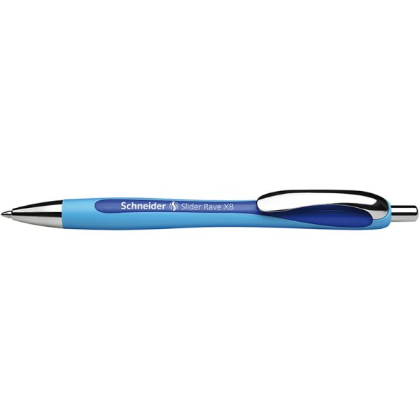 Slider Rave XB Refillable + Retractable Ballpoint Pen, 1.4 mm, Blue Ink, Single Pen