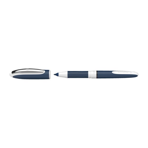 One Change Rollerball Pen, Refillable, 0.6 mm, Black Ink, Single Pen