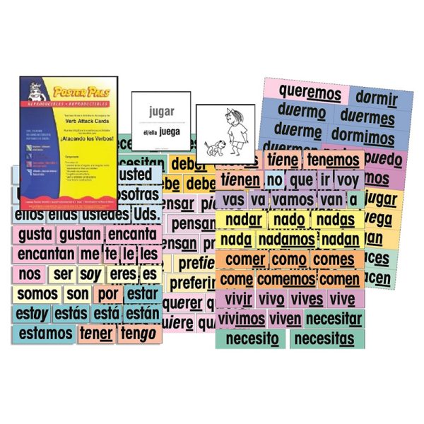 Verb Attack Card Set, Spanish