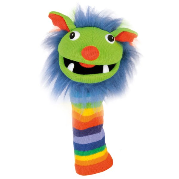 Rainbow Knitted Puppet