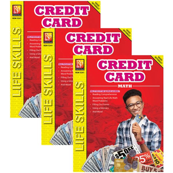 Credit Card Math: Life Skills Math Series, Pack of 3