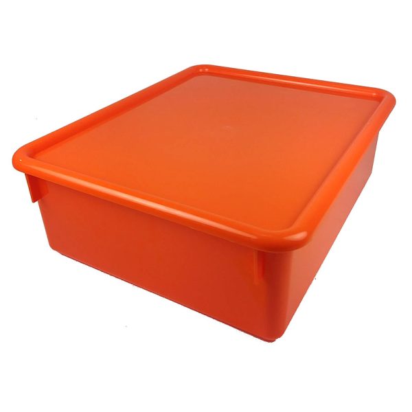 Double Stowaway® Tray with Lid, Orange