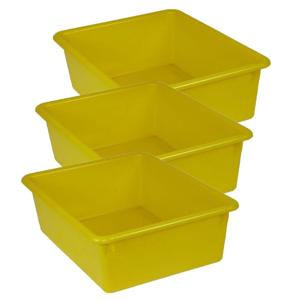 Double Stowaway® Tray Only, Yellow, Pack of 3