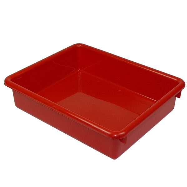 Stowaway® 3" Letter Tray no Lid, Red