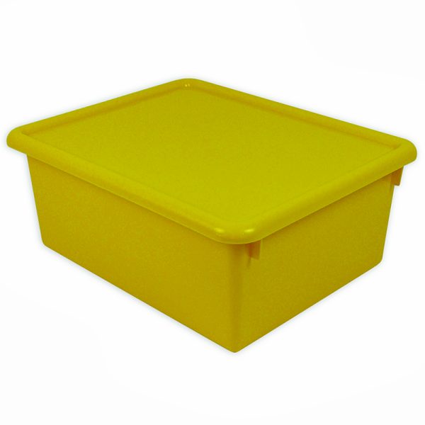 Stowaway® 5" Letter Box with Lid, Yellow