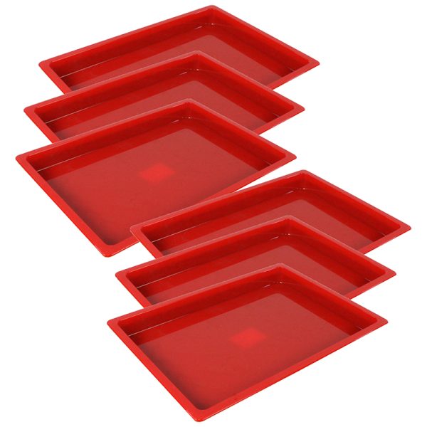 Medium Creativitray®, Red, Pack of 6