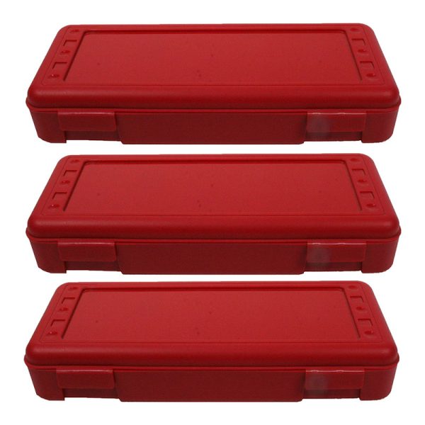 Ruler Box, Red, Pack of 3