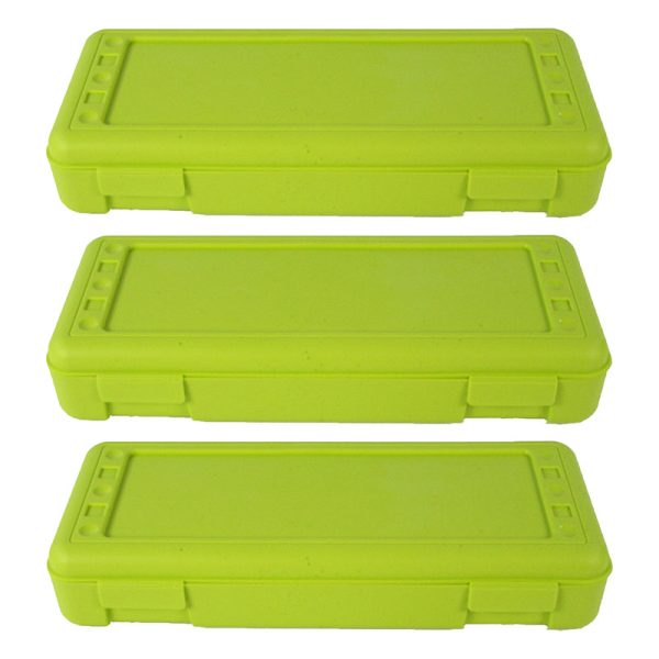 Ruler Box, Lime Opaque, Pack of 3