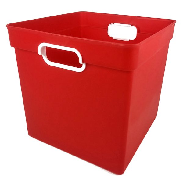 Cube Bin, Red