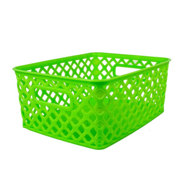 Woven Basket, Small, Lime