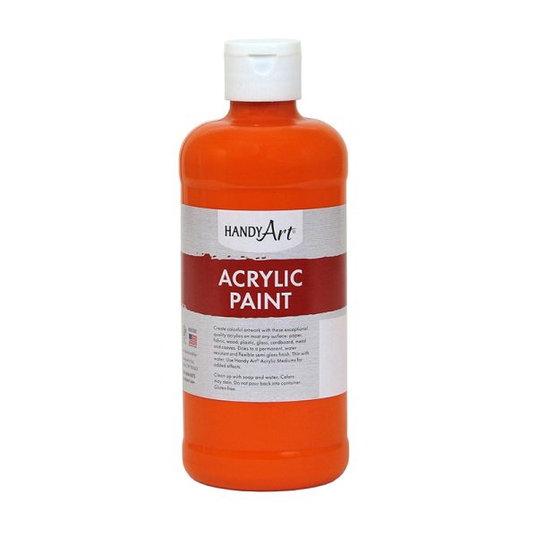 Acrylic Paint 16 oz, Chrome Orange