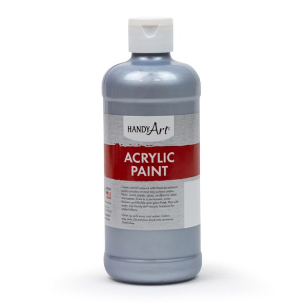 Metallic Acrylic Paint 16 oz., Silver