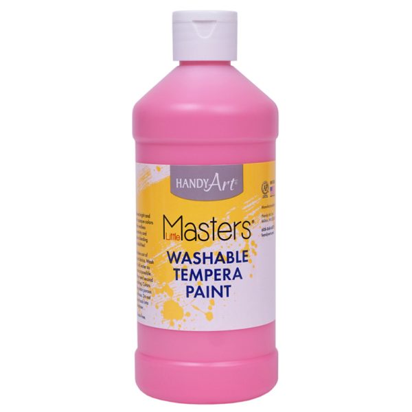 Little Masters® Washable Tempera Paint, Pink, 16 oz.