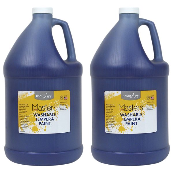 Little Masters® Washable Tempera Paint, Violet, Gallon, Pack of 2