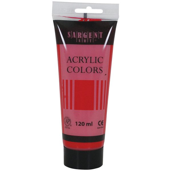 Acrylic Paint Tube, 120 ml, Scarlet Lake