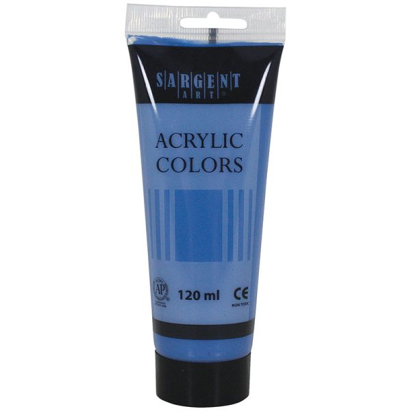 Acrylic Paint Tube, 120 ml, Primary Cyan